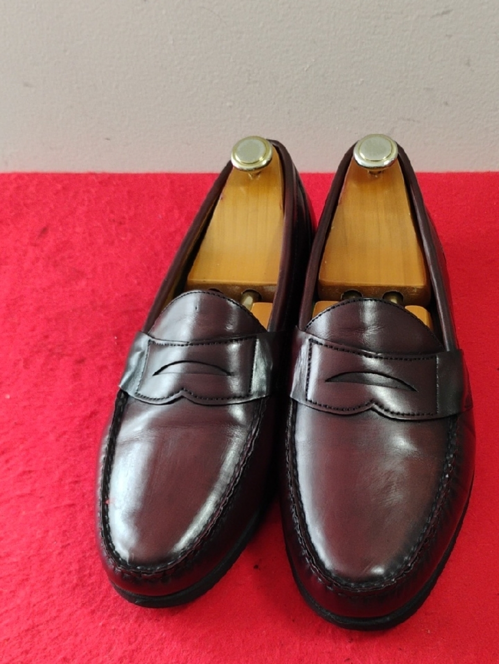Sebago Men's Penny Loafers in Burgundy Brown